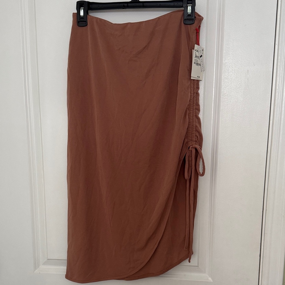 Nordstrom Open Edit Chic Asymmetrical Tan Skirt